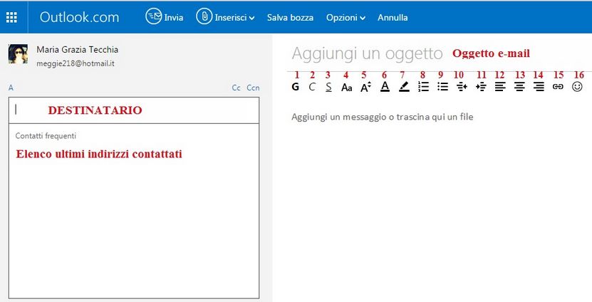 Schermata Outlook