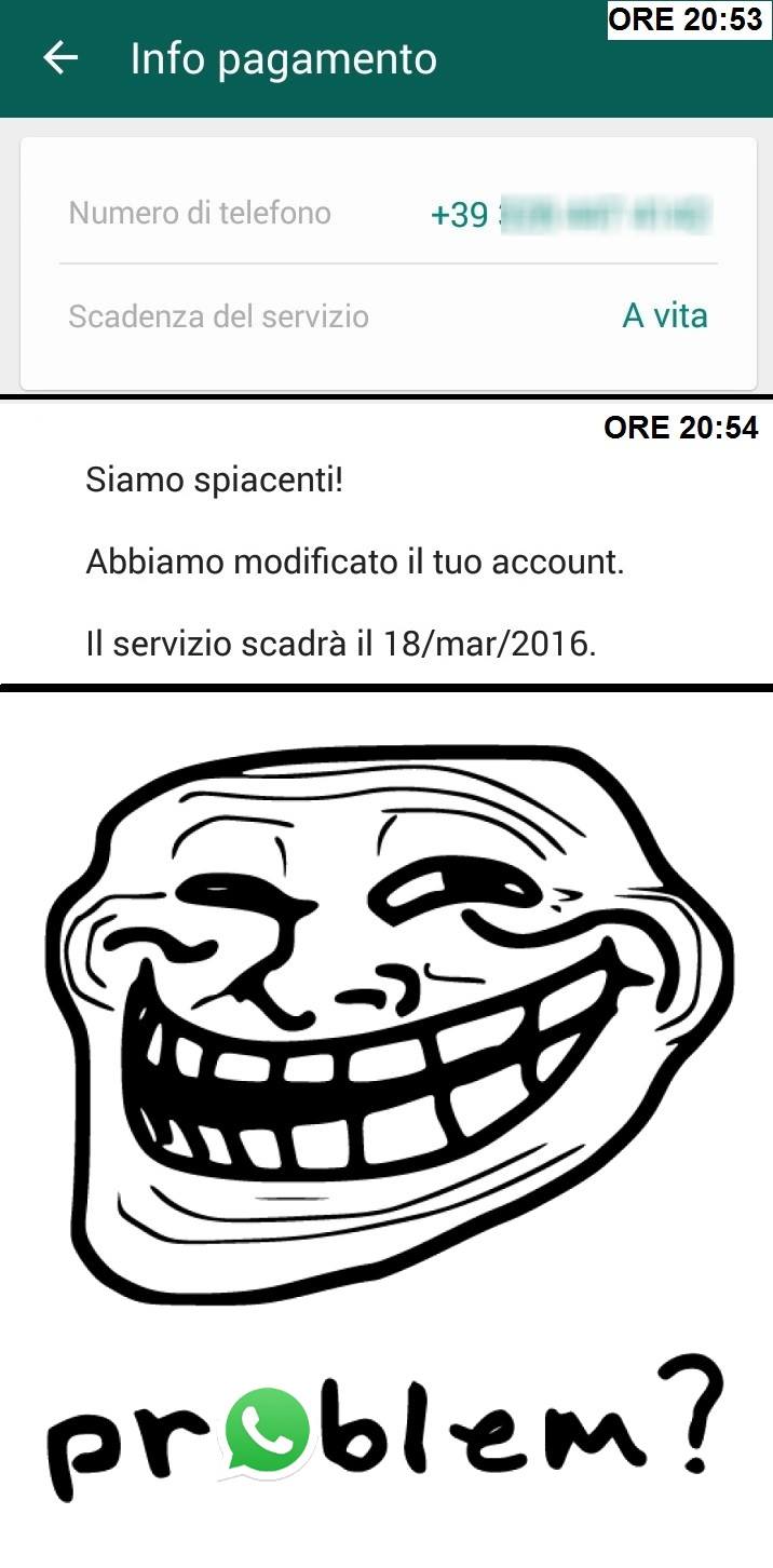 WhatsApp gratis troll